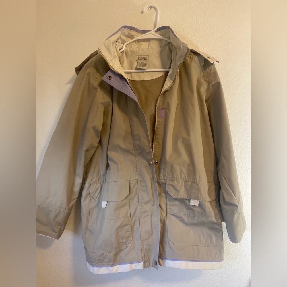 Classic Elements Tan Trench Coat